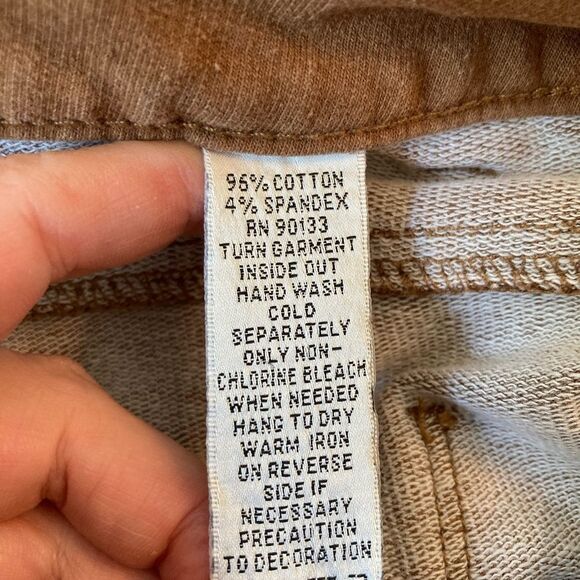 Dream Jeans by Quacker Factory in cinnamon w/rhinestone pockets & accents - Picture 9 of 11